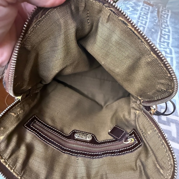 Vintage Fendi FF Zucca Print Canvas Two Way Handbag  (Scarf not included.) - Picture 10 of 15